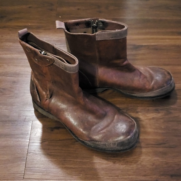 diesel men's leather boots